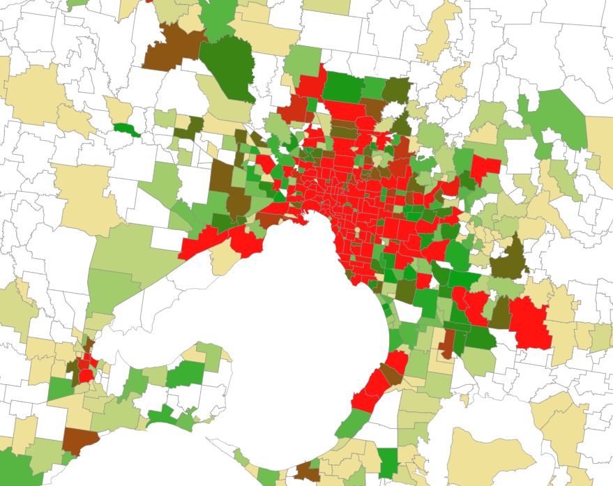 Where lawyers are located in Victoria - Pull Out Map